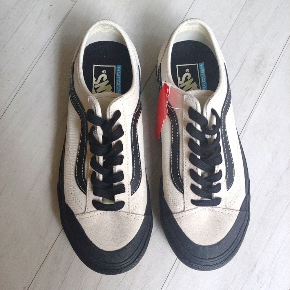 VANS NEW Style 36 DECON SF Salt Wash Marshmallow/Black - Picture 4 of 12